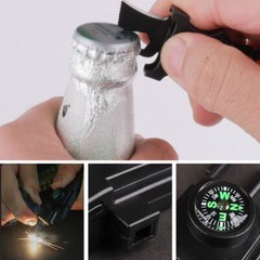 LED Light Buckle Paracord Bracelet Buckle Multifunction Survival First Aid Tool