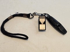 2 Plastic Whistles w/ Lanyard for Dog Training, Emergency Fox 40, Acme City 649