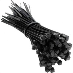 100 Black Zip Cable Ties UV Resistant Prepper Survival Camping Gear Tent 4″-36″