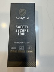 SafetyVital Pink 3-in-1 Safety Escape Tool Seat Belt Cutter Glass Breaker Key R…