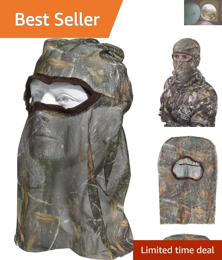 Fine Mesh Hunting Head Net in Realtree Edge – Lightweight and Breathable Design