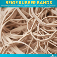 Rubber Bands #14, Size14 Rubber Bands, Beige, 1 Lb Box, (2,200/Pack)