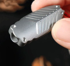 Titanium Safety Whistle Emergency Whistle Necklace Outdoor Hiking Survival EDC