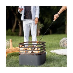Stanbroil 26” Campfire Fireplace Tongs and 32” Premium Steel Fire P.