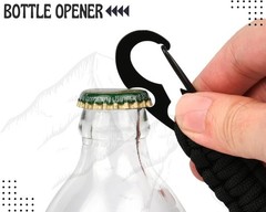 2 Pieces Carabiner Keychain Hook Paracord Keychain with Carabiner Heavy Duty Key