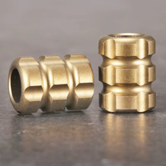 Titanium Alloy EDC Gold Bronze Color for Paracord Bead Stick Knife 1 Bead Only