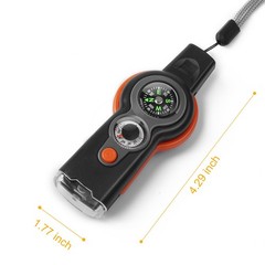 binboll Emergency Survival Function Whistle, Outdoor Small, orange1