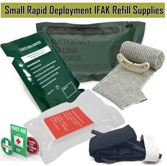 IFAK Trauma Kit (Refill-Training) Chest Seal, Trauma Dressing, Gauze Compression