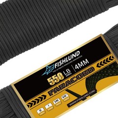 FISHLUND 550 Paracord Parachute Cord Lanyard 50-1000 Feet Type III 7 Strand Core
