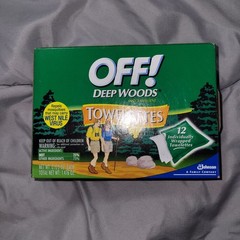 Off Deep Woods Insect Towelettes 12 Count Pack