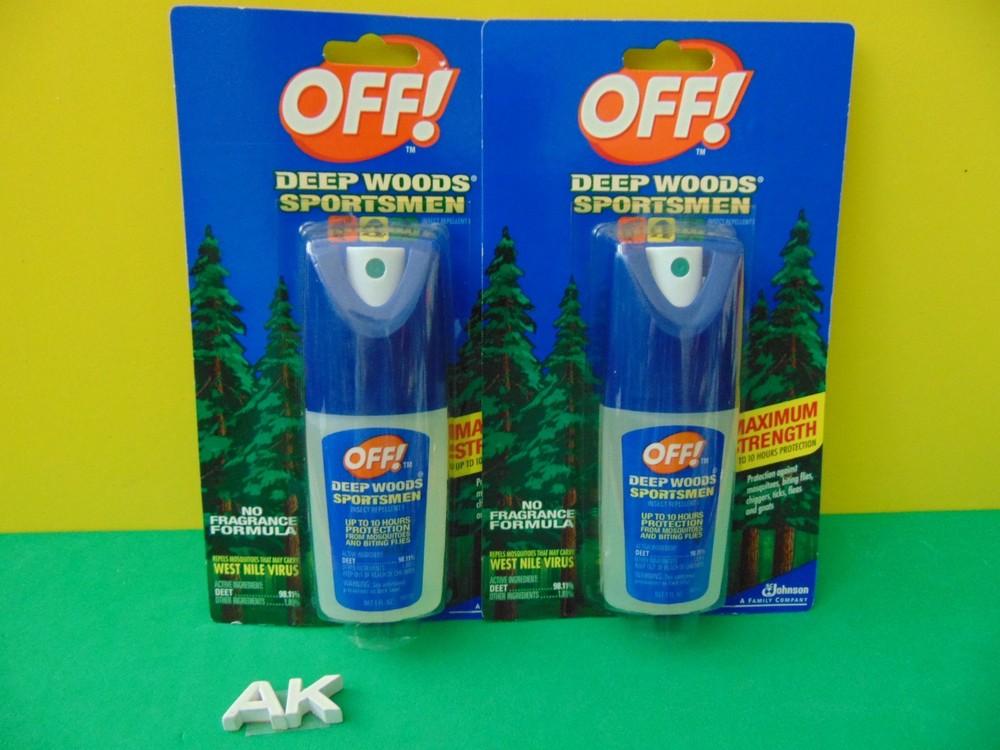 2 Pack S C Johnson OFF Deep Woods Sportsmen Insect Repellent 1 FL OZ New Sealed