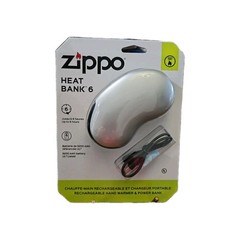 New Zippo Rechargeable Hand Warmer 6 hours of Heat and Power Bank