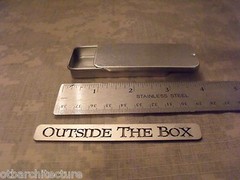 Sliding Top Tin/Container (BOX OF 24 Tins) – 3 1/8″ x 1 1/4″» x 7/16″ MEDIUM