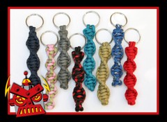 Paracord Spiral Keychain Key Fob – over 200 colors to choose from lanyard