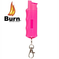 Burn Pepper Spray for Self Defense | Max Strength OC Spray 1.2oz Pink