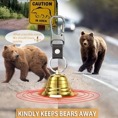 Bear Bell for Hiking | Hiking Essentials for Bear Bell with Survival Whistle