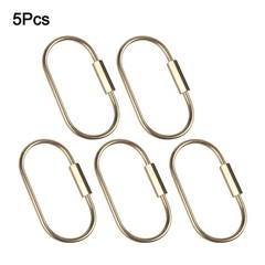 5pcs Brass Keychain Holder Clips for Car Keys and Handbags Outdoor Tool