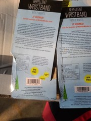 Not in my Backyard Mosquitoes Repellent Wristbands with 2 Inserts NEW/open Box