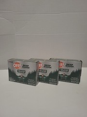 OFF! Deep Woods Towelettes Insect Repellent Pack of 12 Each Lot Of 3 Packages