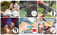 238Pcs Emergency Survival Kit and First Aid Kit