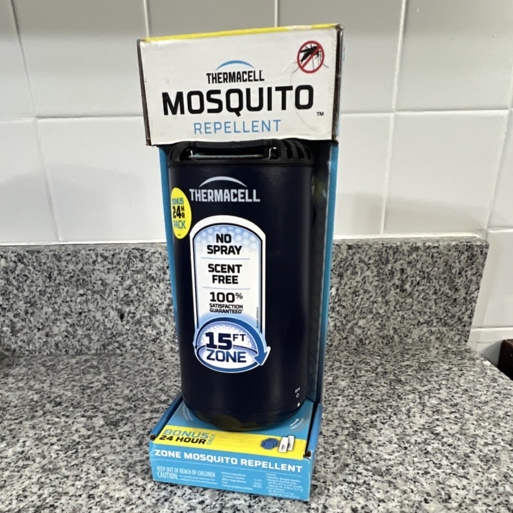 Thermacell Mosquito Repellent Midnight Blue Scent Free No Spray 15ft Zone
