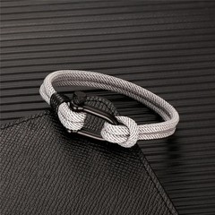 Survival Bracelet for Men Women U Shape Emergency Paracord Rope 316L Buckle