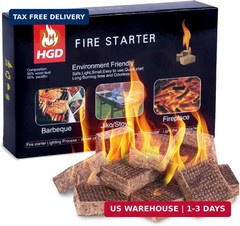 HGD Fire Starter, Mini Natural Fire Starters for Campfires, BBQ Grill, Charcoal
