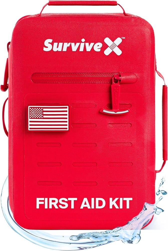 Large Waterproof First Aid Kit for Car, Travel & Home – Emergency Kit for