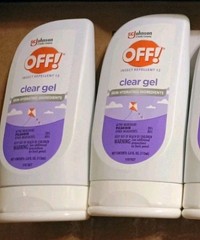 OFF Insect Repellent CLEAR Gel 8hr Protection Skin Hydrating 3.8oz Bug «Spray»