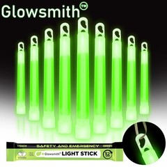 30pcs Military Grade Glow Sticks – 6» Ultra Bright Lightsticks for Camping, Hik