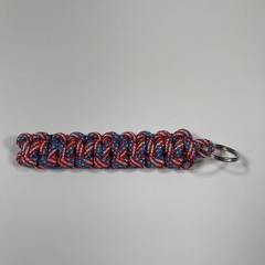 Handmade Braided Paracord Keychain Multicolor