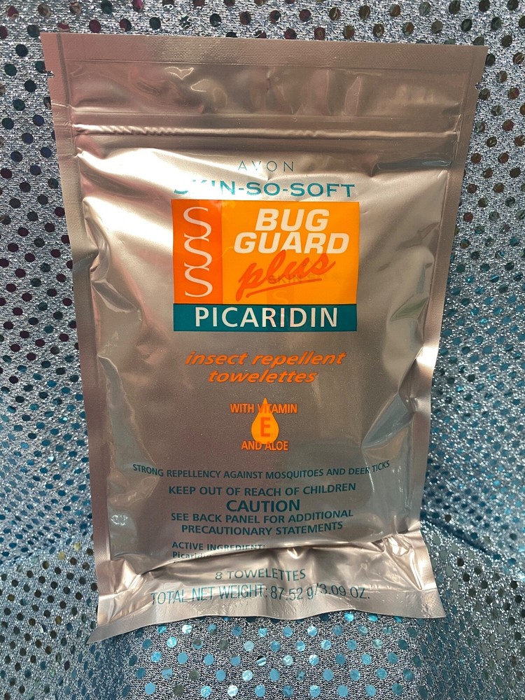Lot of 2 – Avon Skin So Soft Bug Guard Picaridin Towelettes / Wipes, 2 pks of 8