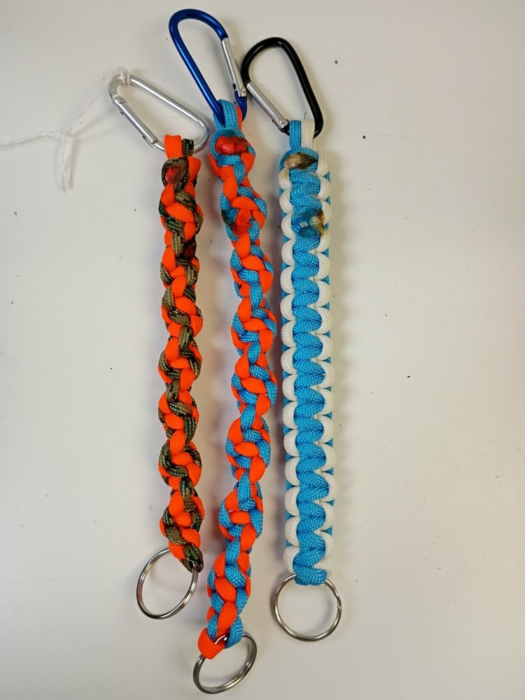 Paracord / Survival Key Chain 6in, 7in, 8in, Hand Made In US