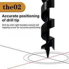 Carbon Steel Manual Auger Manual Survival Drill Center Drill Outdoor Hand Drill