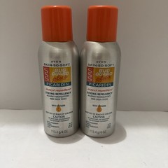 Lot Of 2 – Avon Skin So Soft Bug Guard Picaridin Insect Repellant Aerosol Spray