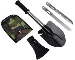 Camping Shovel Axe Folding Portable Toolkit Outdoor Survival Kit With Bag