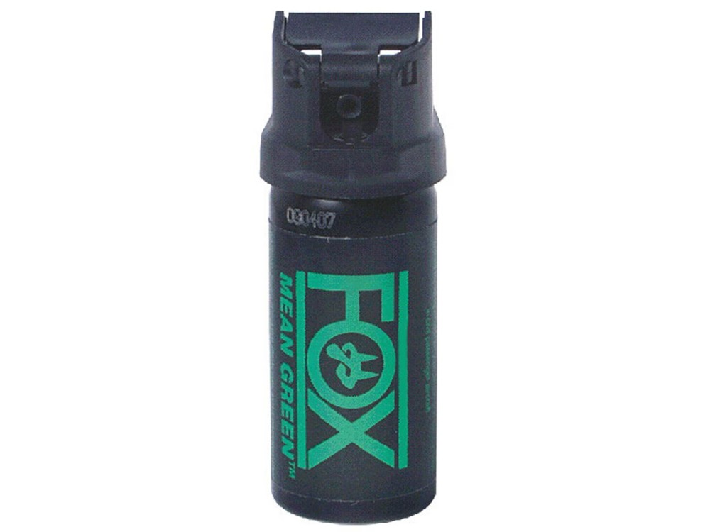 Fox Labs Mean Green Pepper Spray 1.5 oz Aerosol Flip Top Stream 6% OC and Dye