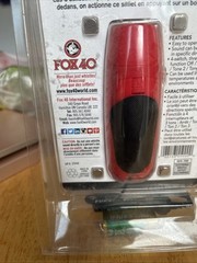 Fox 40 Electronic Whistle With Wrist Loop Lanyard And 9 Volt Battery Red New