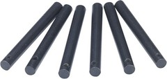 FOSTAR Survival Kit, 6PCS Drilled Ferrocerium Rod Fire Starter, Black