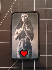 Naughty Nun 2″x4″ EDC patch hook backed. Queen of Hanks patch every day carry