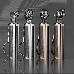 Permanent Match Keychain Lighter, Flint Matchstick Fire Starter Lighter,