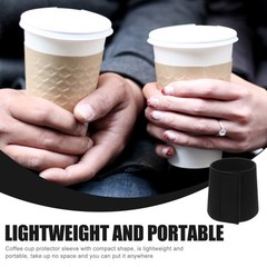 2pcs Coffee Bottle Sleeves Neoprene Insulated Sleeves Cold Hot Drinks