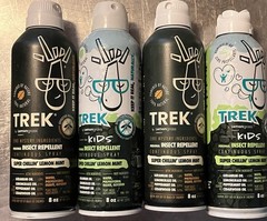 4 Pk Trek Mosquito Spray Lemongrass Farms Plant-based 100% Natural Kids & Adults