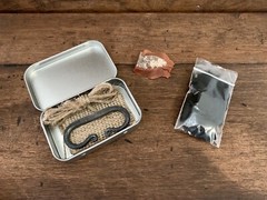 Flint And Steel Fire Starter Kit, Complete Fire Starter Set, C-Striker