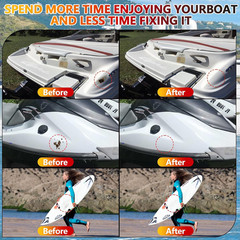 Marine Fiberglass Repair Kit for Boats Gel Coat Epoxy Filler for Cracks Chips