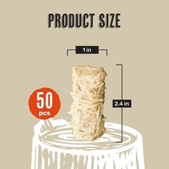 Fire Starters Pack of 50 Pine Wood Shavings Food-Grade Wax for Grill Outdoor