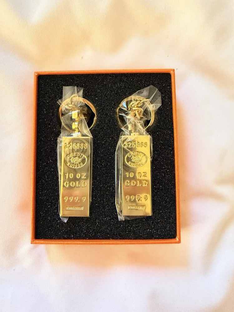 2PC Permanent Match Lighter Gold Bar Matches Lighters for Outdoor Adventure