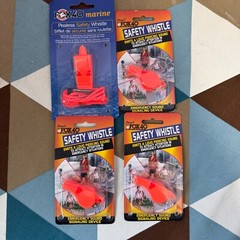 Fox 40 Safety whistles (4 pack) brand new unopened.