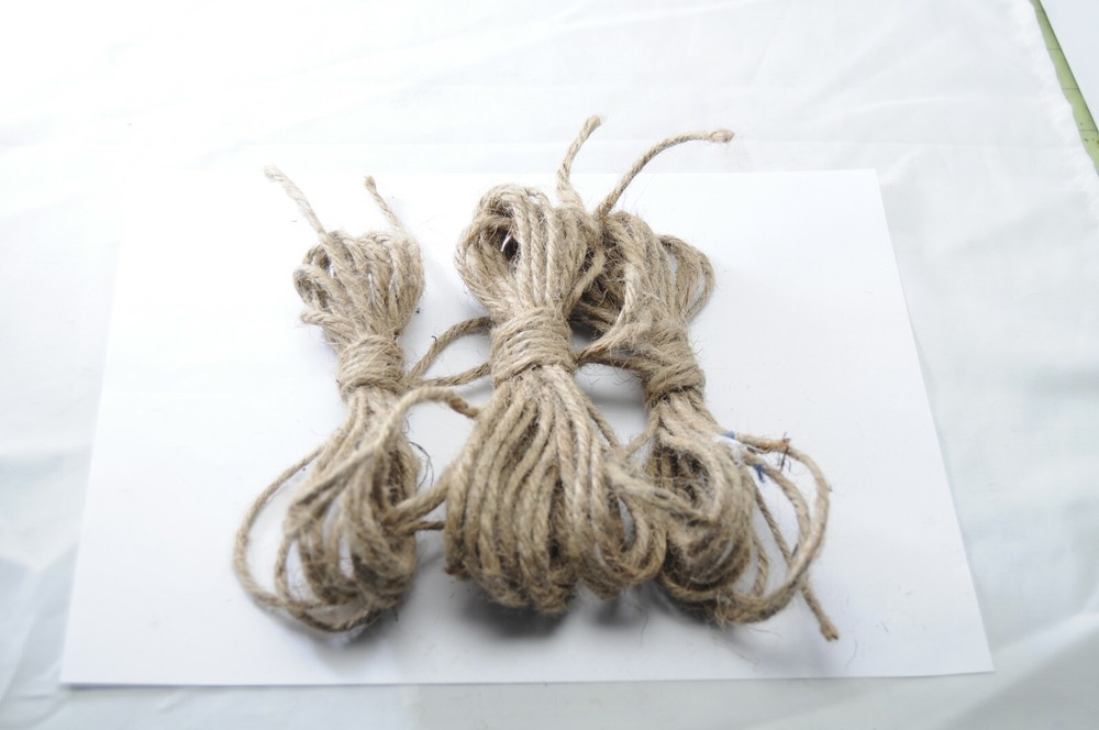 Jute Fire Tinder, 30+ft. Char Cloth, Bow Drill, Bushcraft Fire Starter 100% Jute