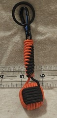 275 Paracord Dice Core Decorative Monkey’s Fist 4-1/2 Inches Long, Key Fob/Chain